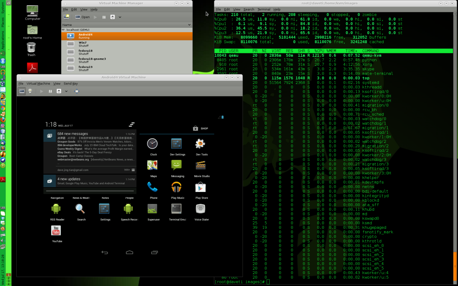 KVM для андроид. Debian x86. Debian Android. X86 on Linux Debian.